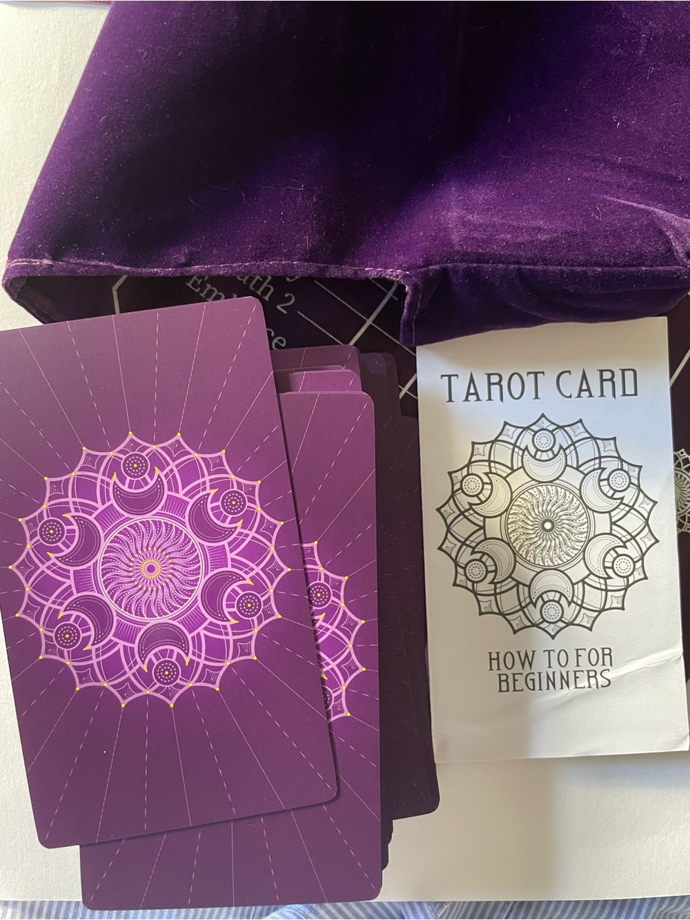 Purple Tarot Card Deck for beginners